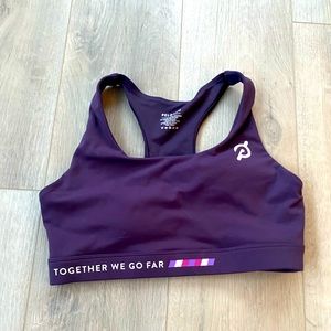 Purple peloton bra